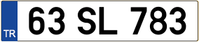 Trailer License Plate